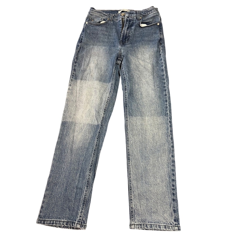 Scotch & Soda The Sky High Rise Straight Leg Jeans Medium Blue 2/26 Colorblock